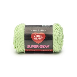 Red Heart Super Glow Yarn,100% Polyester, 50 g, 46 m (Worm Green)