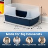 IRIS USA XX-Large Side Entry Cat Litter Box, Open Top