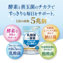 ELANDA エランダ 乳酸菌＋ 酵素 納豆菌 糖化菌 酪酸菌 ナノ型乳酸菌 配合 サプリ カプセル 60粒 30日分