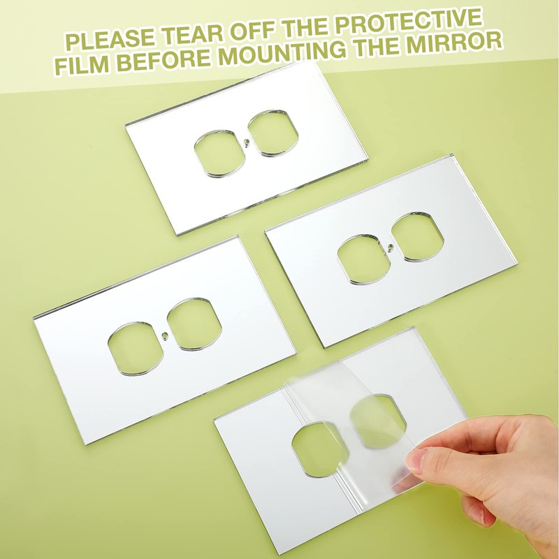 5.5 x 3.5 Inch Mirror Light Switch Covers Outlet Covers