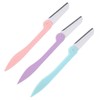 Glamza 3 Pack Eyebrow Brow Shaper Razor & Dermaplaning Safe