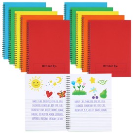 Henoyso 20 Pieces 100 Pages Spiral Primary Composition Notebook K-2 Primary Journals Bulk Draw and Write Journal for Kids Kindergarten Handwriting Practice Notebook 9.75 x 7.5 Inches