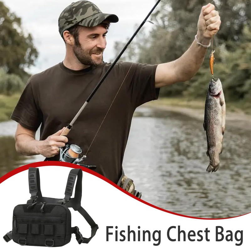 Chest Pack For Men,Oxford Cloth Portable Running Chest Bag 20L