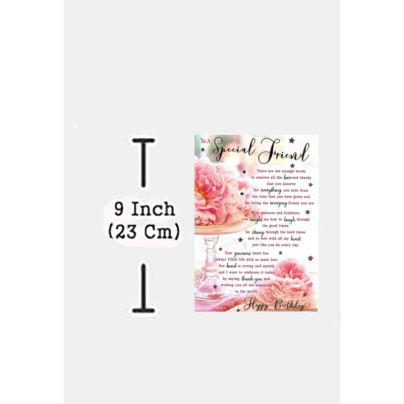 To A Special Friend Birthday Card - Size 6" X