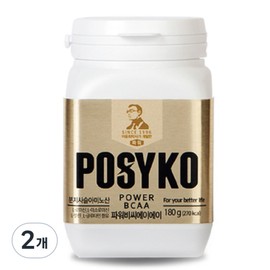 Pacico Power BCAA Muscle Nutritional Supplement Essential Amino Acids, 180g, 2 Pieces / 파시코 파워 BCAA 근육 영양보충 필수아미노산, 180g, 2개