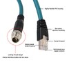 SZRMCC M12 - Cable de red Ethernet RJ45 (8 posiciones,