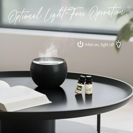 SALKING 2 Pack Flame Essential Oil Diffusers for Home, 150ml Fire Ultrasonic Diffusers for Essential Oils, Aromatherapy Diffuser with Auto-Off Function for Home, Office, Bedroom, Gift (White & Black)