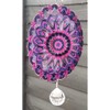 Stainless Steel Colour Garden Wind Spinner - Small Baby Purple