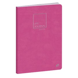 LJ Slim Notebook 21 Dots Peony Pink