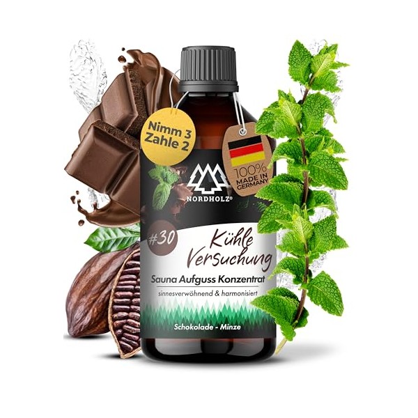 NORDHOLZ¬Æ Saunaaufguss [54 Sorten 15ml, 100ml, 250ml] - Sauna Aufgussmittel