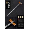 Keith Titanium Ti5633 Solid Square Handle Chopsticks with Aluminum Case