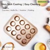 Royalford Premium Non-Stick Muffin Tray, 12 Cup – Cupcake Tray/Baking