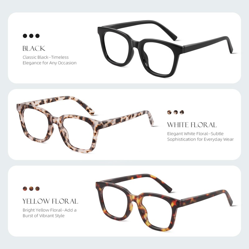 AIMISUV Reading Glasses for Women Men - Blue Light Blocking