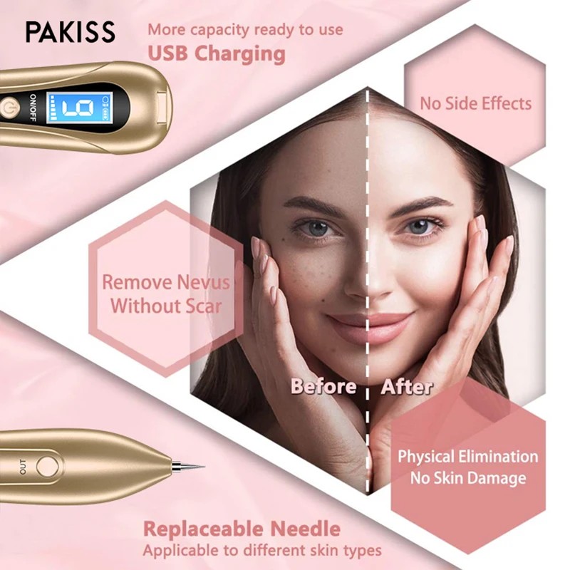 PAKISS 2026 Professional 9-Level Adjustable Beauty Pen for Skin Imperfection