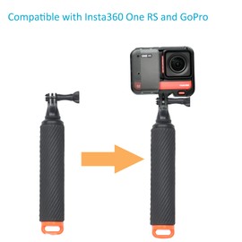 Fotoleey Floating Hand Grip Waterproof Hand Grip Monopod Diving Stick for Insta360 X3, X2, ONE RS, GoPro Hero 12, 11, Hero 10, Hero 9
