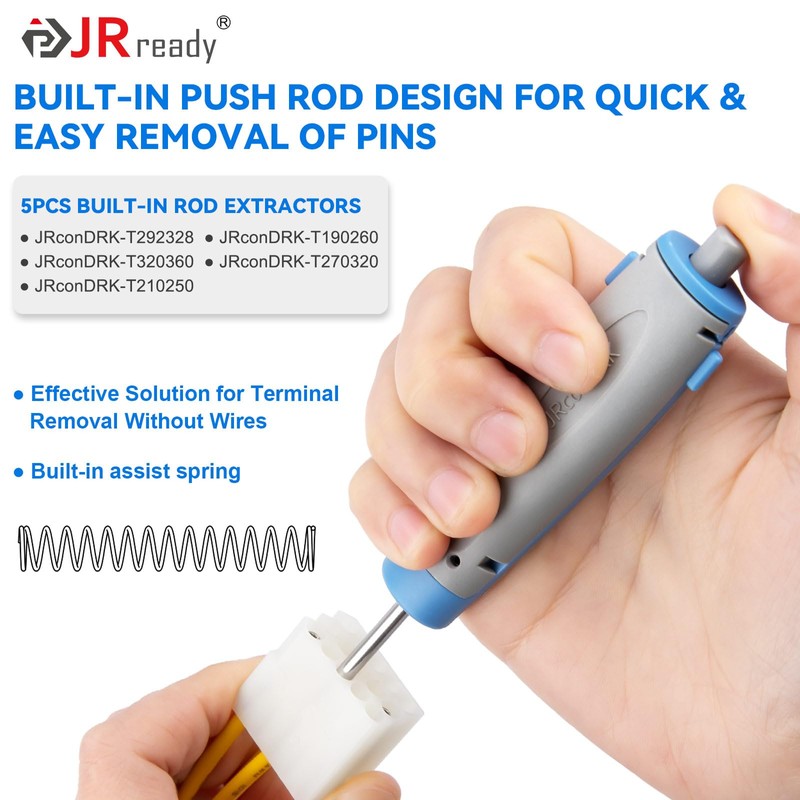 JRready JRconDRK00A20-02 Pin Removal Tool Kit, 20PCS Universal Automotive Computer