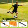Hikeen Upgraded Agility Poles, 6 Pack 6ft Soccer Training Poles,