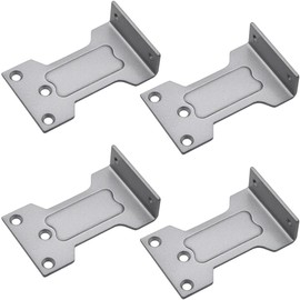 NNNJunhua Parallel Arm Bracket for Series Door Closers Parallel Plate Reverse Loading Piece Internal and External Opening Universal Extension Accessories 4 Pieces