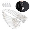 4Pcs Brooch Pin Diamond Angel Wing Pattern Cute Fashion Lapel