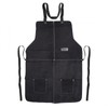 ToolTreaux Unisex Large Leather Workshop Black Apron Full Body with