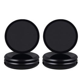 Ezprotekt Furniture Sliders for Carpet, 8 Pack 5" Furniture Movers Sliders, Heavy Duty Reusable Carpet Sliders, Round Furniture Glides for Sofa Bed Couch Fridge, Move Your Item Easy & Safely (Black)