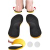 eziu [Judo The-Supervised] Tilted Leg Insoles with Anti-Slip Seals, Unisex
