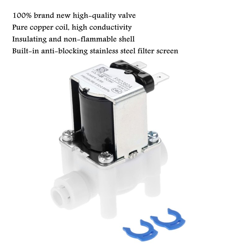 Electric Water Valve, Yetaha AC 24V DC Solenoid Valve, 1/4"