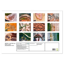 ABOVE - Die Welt von oben in ihrer abstraktesten Form (Wandkalender 2025 DIN A2 quer), CALVENDO Monatskalender