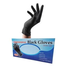 Professional black gloves 4 Cajas De Guantes Latex Negro Reutilizable Lavable 20pz