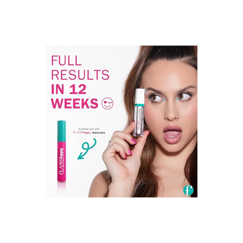 fLASH Eyelash Serum Mini for Long, Curled Lashes - Enhances