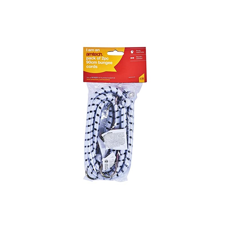 Amtech S0650 900mm (36") Bungee Cords (2 Pack)