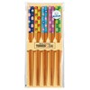 Ishida 67196 Chopsticks Silver Ion Antibacterial Flower Gokoro 5 Pair