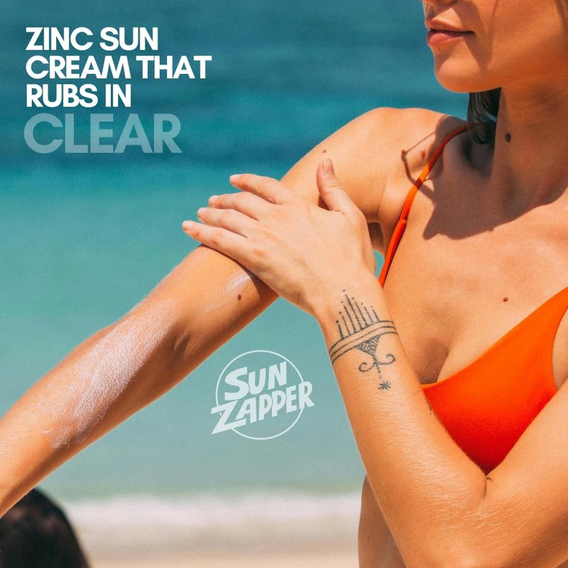 Sun Zapper Clear Zinc Sunscreen – SPF 50+ Broad Spectrum,