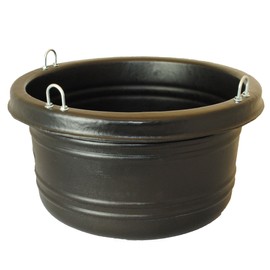 Horsemen's Pride Horse Feed Tub, Large, 30 Quarts, Black