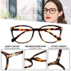WEMOOTANTS 4 Packs Brown Tortoise Reading Glasses 3.5 for Women