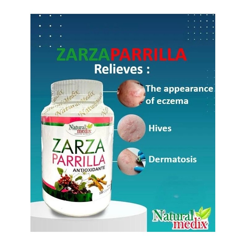 Natural Medix ZARZAPARRILLA PREMIUM CAPSULES FULL BODY CLEANSE ANTIOXIDANT, DETOXIFY,