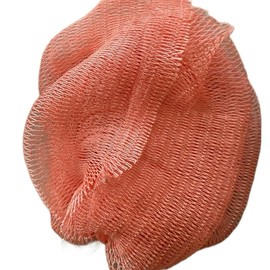 African Exfoliating Net Sponge, Ethically Sourced From Nigeria:_coral