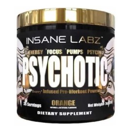 Suplemento Insane Labz Psychotic Gold 35 Servicios Naranja