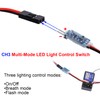 TCRC 2PCS RC Light Control CH3 Multi-Mode LED Light Control