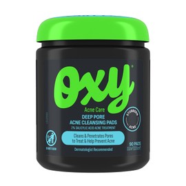 Oxy Almohadillas de limpieza facial, máxima eficacia, 90 piezas, unisex