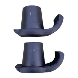 2x Walking Ski Glides Ski Trail Feet Cover Universal for Seniors Drive Walking Accessories Replacement Part Walking Sliders, Black Hole 25mm