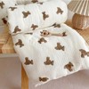 Mystery Girl Bear Crib Bedding and Pillow Set (120x150cm 1