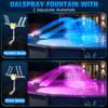 UniWater 2025 Upgrade Solar Fountain Light Show,Adjustable Dual Spray Sprinkle