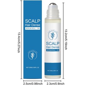 2PCS Cuidado del cabello de romero,Serum de cuidado denso del cabello cabelludo Roll On,El suero del cuero cabelludo aumenta el flujo de oxígeno,Mujeres y hombres,25ML / 0.85FL.0Z