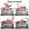 Dbgogo Sankey Keg Coupler D System, O.D 1/4'' & 5/16”