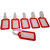 Krueis 6Pc Waterproof Luggage Tag Bright Plastic Label for Airport