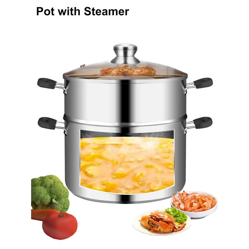 VENTION 7.1 Inch Small Vegetable Steamer Pot, 2.1 QT Induction