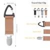 4Pcs Elastic Hat Clip for Travel, Hat Holder Hands Free