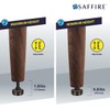 Saffire Adjustable Feet Levelers for Furniture, 3/8-16 Thread – Dark