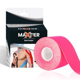 Kinesiology Tape 5m Roll Elastic Water Resistant Knee Athletic Physio Muscle Support Multi-Purpose Cohesive Bandage Wrap Sports Shoulder Elbow Waterproof Strips Tapes